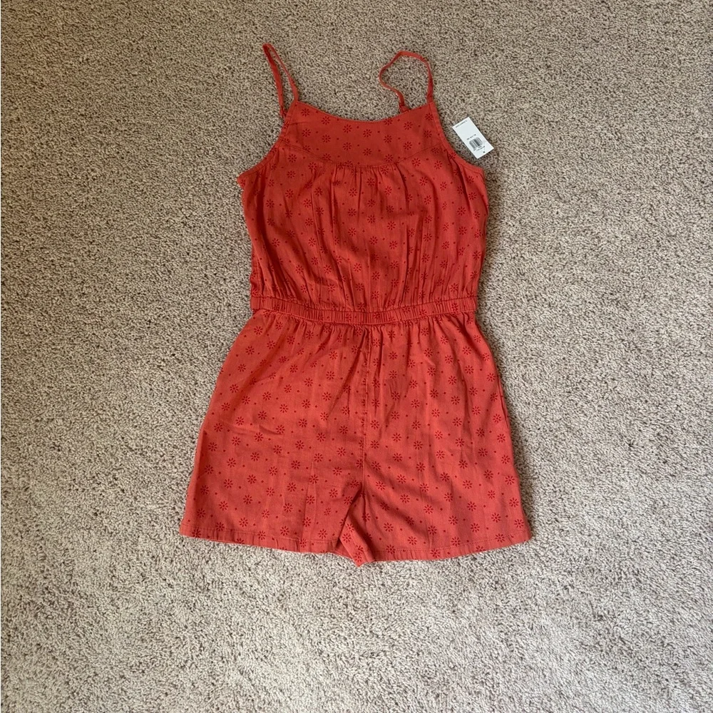 Old Navy Burnt Orange Girls Romper Size 14-16